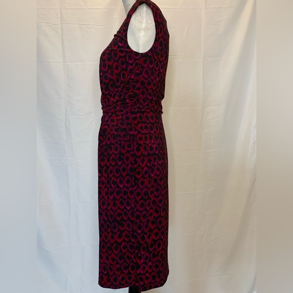 Lauren by Ralph Lauren red black dress size 8 New With Tag - Picture 3 of 6